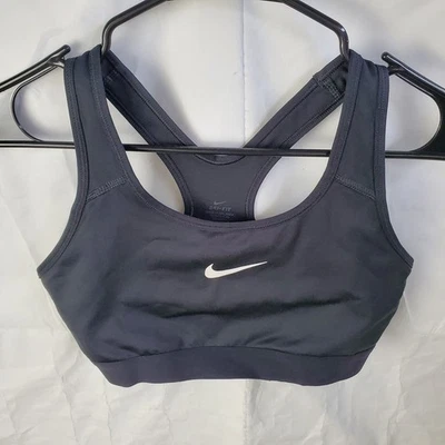 Nike Pro спортивный бюстгальтер женщин M черный классический средний поддержки Dri Fit спортзал 650831 - Изображение 1 из 4