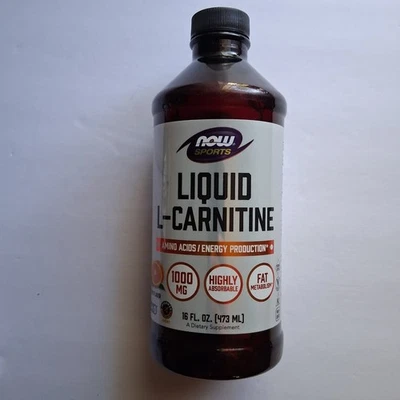 Now Sports L-Carnitine Liquid 1000 mg Tropical Punch 16oz Amino Acids Muscle - Image 1 of 4