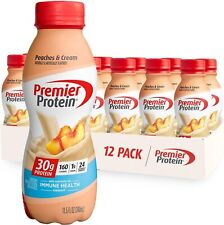 Premier Protein Shake, Peaches & Cream, 30g Protein, 11.5 fl oz, 12 Count