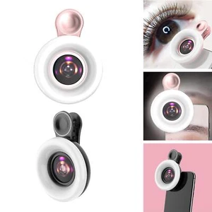 Mobile Phone Fill Light 15x Macro Lens Wide Macro Lightweight Phone Selfie Lamp - Picture 1 of 14