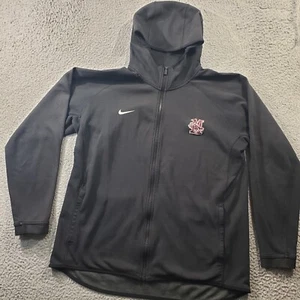 Nike Hoodie Men's Extra Large Black Showtime Full Zip Macduffie Mustangs Stretch - Picture 1 of 15