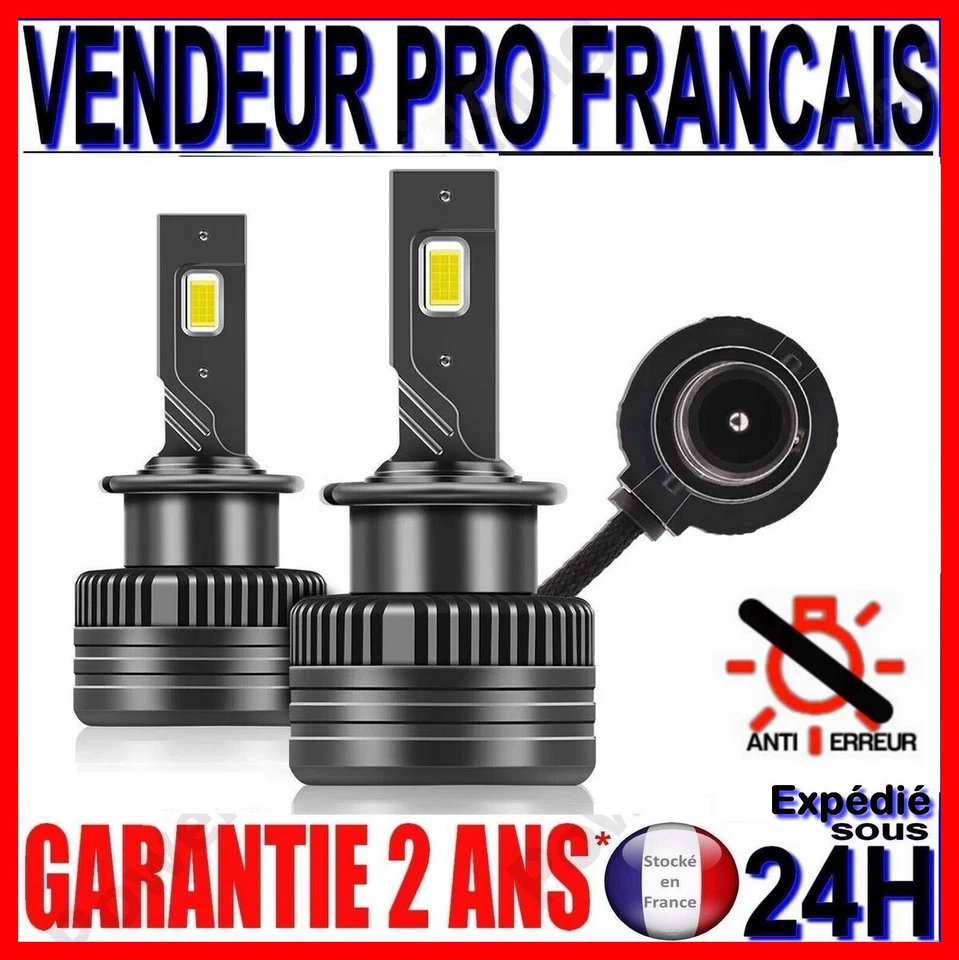 2 AMPOULE A LED D2S D2R VENTILE BLANC XENON 6500K POUR PHARE VOITURE CANBUS 140W - Image 1 of 4