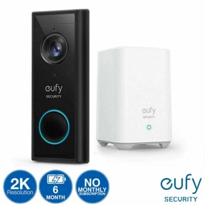 Eufy 2K Battery Powered Video Doorbell with Homebase Brand New and Sealed - Imagen 1 de 4