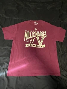 47 Brand Vancouver Millionaires T-Shirt! NHL Canucks Maroon Tee Old Time Hockey - Picture 1 of 8