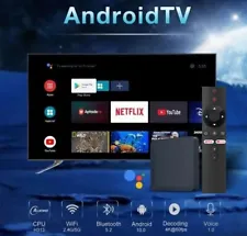 2024 Android Tv Box 4K BT Sprachfernbedienung ATV Netflix Disney + Apps 5,2 BT