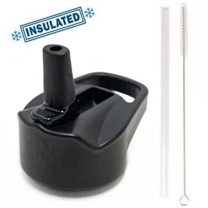Insulated Wide Mouth Straw Lid for 32oz & 40oz Hydro Flask water bottles - Picture 1 of 4