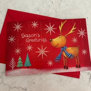 Tarjeta de felicitación de temporada con renos Felices fiestas American Greetings - Imagen 1 de 4