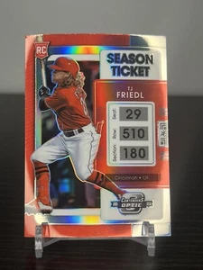 TJ Friedl 2022 Panini Chronicles Contenders Optic Silver Prizm RC #16 Cincinnati - Picture 1 of 2
