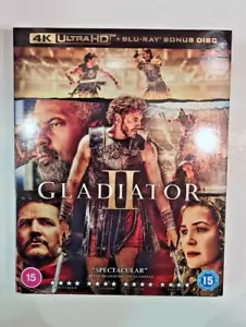 4K UHD BLU-RAY GLADIATOR II GLADIATOR 2 BRAND NEW SEALED UK STOCK - Picture 1 of 2