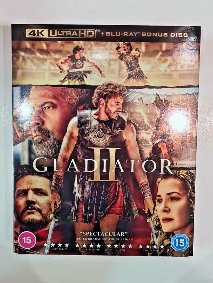 4K UHD BLU-RAY   GLADIATOR II     GLADIATOR 2     BRAND NEW SEALED UK STOCK - Image 1 of 2