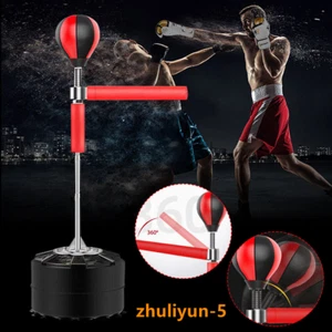 Standboxsack Boxbirne mit Ständer Punching Ball Trainingsgerät Höhenverstellbar - Bild 1 von 14