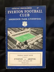 1956/57 League 1 October 27th 1956 EVERTON V ARSENAL - Picture 1 of 5
