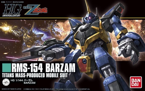 Bandai Hobby Z Zeta Gundam HGUC RMS-154 Barzam HG 1/144 Model Kit USA Seller Cover