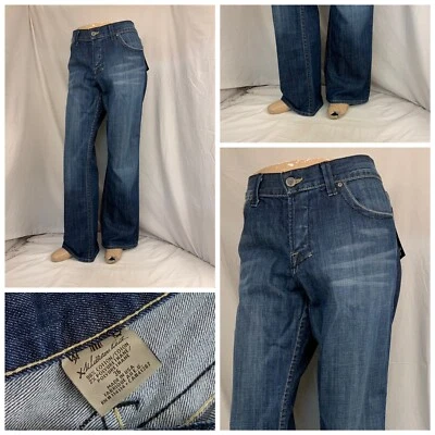 William Rast Jeans 36x34 Blue Med Wash Cotton Poly Made In USA NWT YGI N1-322CG - Image 1 of 4