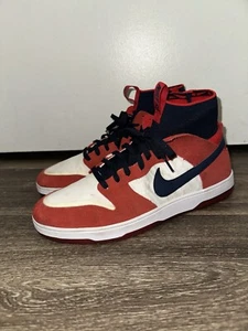 NIKE ZOOM DUNK HIGH ELITE SB SKATE LONGER USA CHICAGO RED NAVY BLUE WHITE 10.5 - Picture 1 of 9