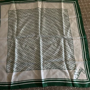 Avon Sportify Acetat quadratischer Schal, dunkelgrün Sportify Print, 23", Japan - Bild 1 von 4