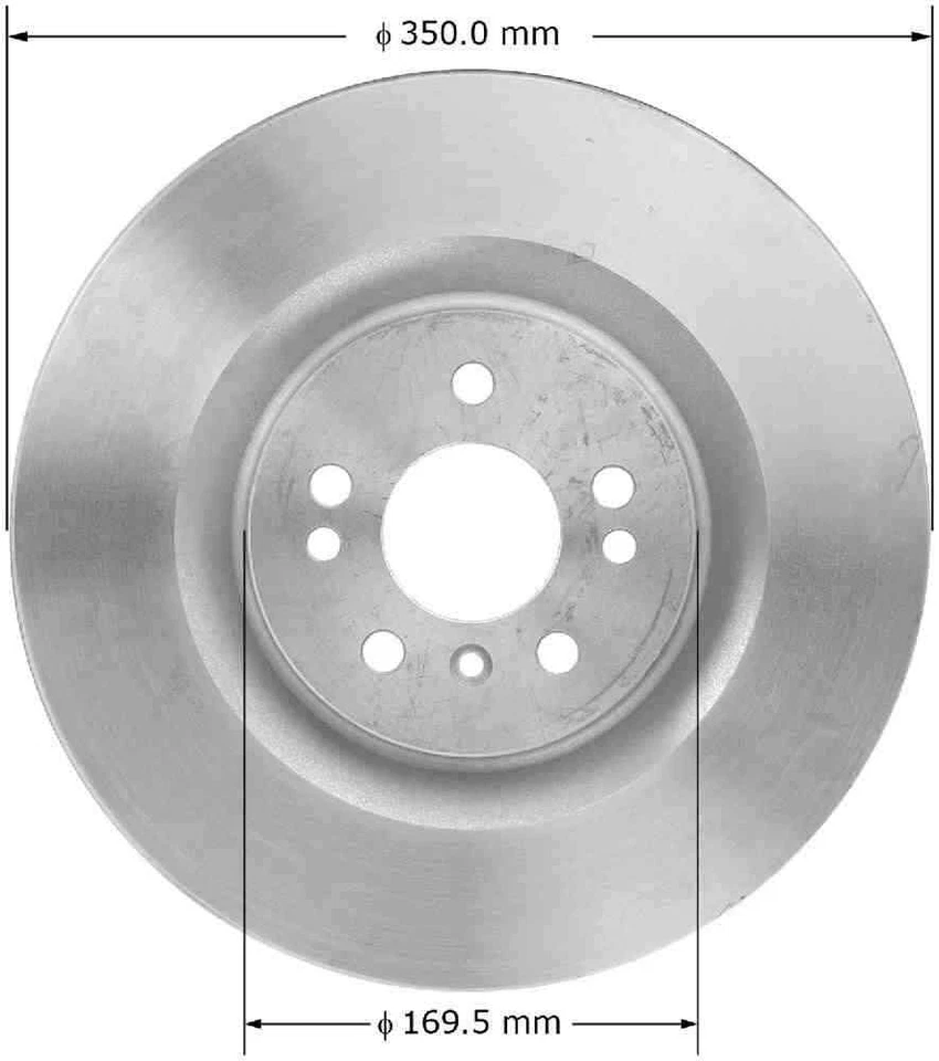 Rotor de freno de disco compatible con Mercedes-Benz GL450 GL550 ML550 BENDIX 2006-2012 Foto 1 de 3