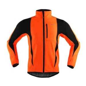 Men's Warm Cycling Jacket Fleece Jersey Windproof Waterproof Softshell Coat - Picture 1 of 30