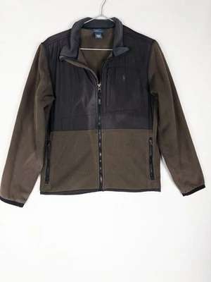 Chaqueta polar Polo Ralph Lauren de colección para niños L 14-16 color tostado bloque pony clásico Foto 1 de 4
