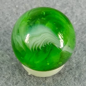 Marbles: PELTIER GLASS COMPANY, Slag. 21/32". Mint (9.9). (B1073) - Picture 1 of 6