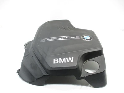 2014 BMW 320I ENGINE COVER BLACK SILVER LETTERS TWIN TURBO 2.0L 56K 43937 Foto 1 de 4