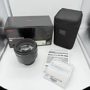 Sigma 85mm f/1.4 EX DG HSM Lens for Canon (Excellent Condition) In box - Picture 1 of 8