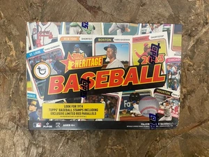 2023 MLB Topps Heritage Baseball Card Mega Box! 156 Cards! New Factory Sealed - Picture 1 of 5