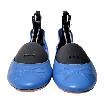 Zapatos bailarina Mercanti Fiorentini planos cuero azul talla 11 cómodos sin cordones  Foto 1 de 4