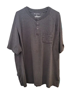 Great Northwest Men's Henley Shirt Sleeved Shirt.  Gray. Sz 3XLT - Image 1 of 3