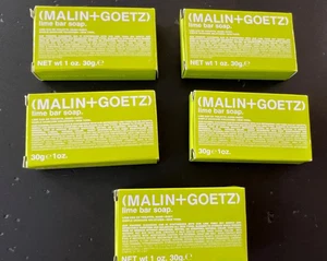 5x MALIN + GOETZ Limette Seife Reisegröße 1 Unze (GR173) - Bild 1 von 2
