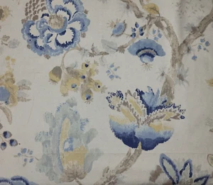 Winslow in Freshair BTY Richloom 80% Cotton / 20% Linen 54" Floral Blue - Picture 1 of 2