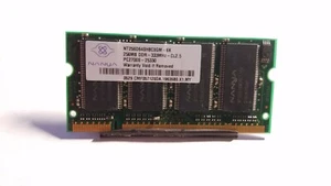 Nanya 256MB PC2700 DDR-333MHz non-ECC Unbuffered CL2.5 200-Pin SoDimm Memory - Picture 1 of 1