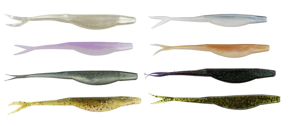 Gambler Super Stud 5 inch Soft Jerkbait 15pk Fluke Soft Bait Bass & Inshore - Image 1 of 1