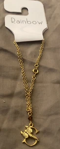 Rainbow Brand Zodiac Gold Bracelet S Scorpion Scorpio 7.5” - Picture 1 of 3