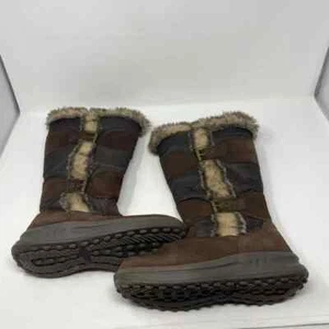 Bass Snow Women’s Size 8M Brown Suede Faux Fur Winter Boots - Picture 1 of 15