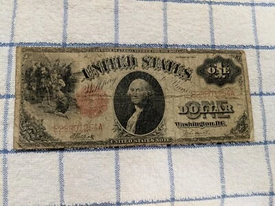 Series 1917 Large Note $1 One Dollar United States note George Washington - Image 1 of 2