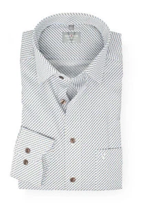 Marvelis Herren Businesshemd Langarm Non-Iron Comfort Fit,Muster,New Kent - Picture 1 of 4