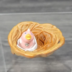 Vintage 1994 Kenner Littlest Pet Shop Baby zwitschernder Vogel im Nest rosa Ersatz LPS - Bild 1 von 20