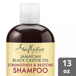 Strengthen & Restore Shampoo 100% Pure Jamaican Black Castor Oil, 13 oz - Picture 1 of 15