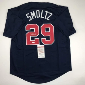 Autographed/Signed John Smoltz Atlanta Blue Baseball Jersey JSA COA AUto - Picture 1 of 4