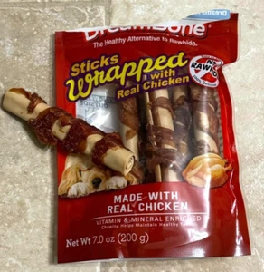 DreamBone Chicken-Wrapped Chews 8 Count Rawhide-Free Chews For Dogs 8 Count New - Picture 1 of 7