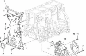 GENUINE NEW HOLDEN CRUZE 2011-2012 2.0L DIESEL ENGINE FRONT COVER SEAL - Picture 1 of 3