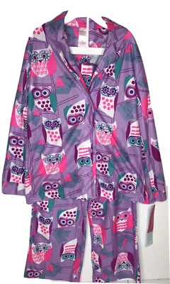 Xhilaration Medium Two Piece Girls Pajamas Purple Awls New - Image 1 of 4