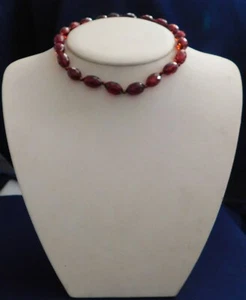 ARTISAN AMBER BEADS Hand Assembled LADYS VINTAGE NECKLACE - Picture 1 of 4