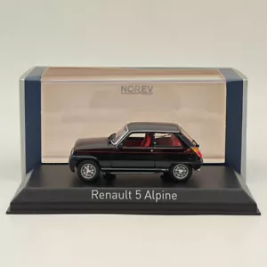 1/43 Norev Renault 5 Alpine 1977 Negro Diecast Model Cars Colección Limitada - Imagen 1 de 7