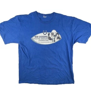 Bob Sanders Chasing Dreams Foundation vintage t-shirt y2k Indianapolis Colts XL - Picture 1 of 5