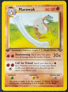 Pokemon TCG 1999 Marowak 39/64 Jungle 1st Edition WotC leicht gespielte LP - Bild 1 von 22