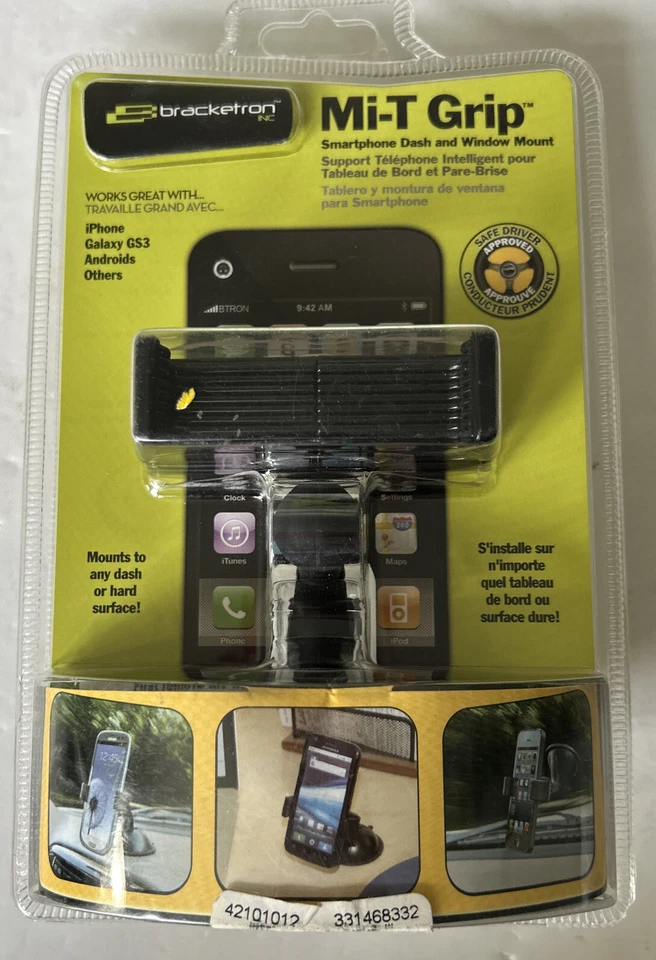 3.25" Mi-T Universal Holder GPS Phone Suction Cup Mount Car Stand Cradle - Image 1 of 2