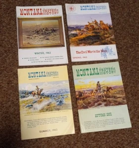 Montana Magazine of Western History Lot Of 4 1962 Build Your Collection - Picture 1 of 5