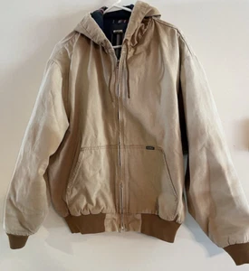 Osh Kosh Duck Canvas Hooded Jacket Blanket Lined & Quilted Sleeve 2XL (?) - Picture 1 of 10
